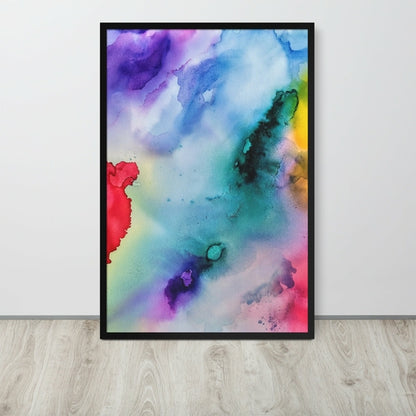 Abstract Framed photo paper poster