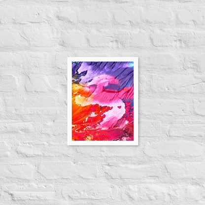 Rainbow Waves Framed photo paper poster