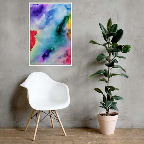 Abstract Framed photo paper poster