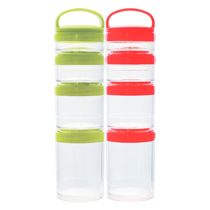 Zunammy Portable Stackable Food Leak Proof Storage Containers ( 2 Pack