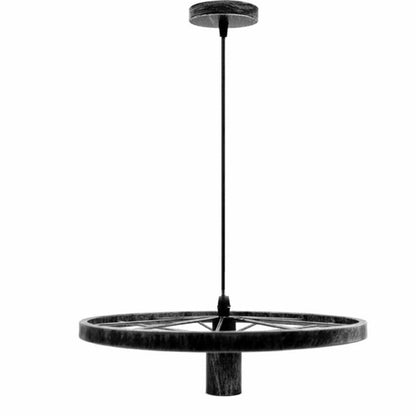 Modern Industrial Retro Pendant Lamp Ceiling Light Wheel Light for