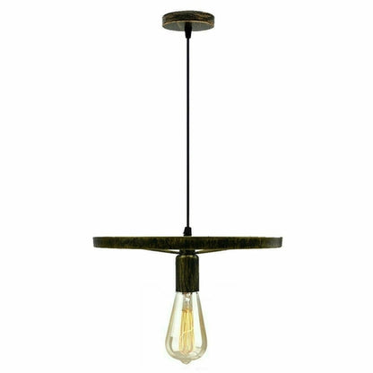 Modern Industrial Retro Pendant Lamp Ceiling Light Wheel Light for