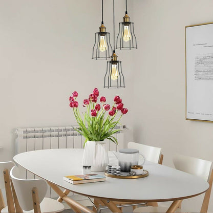 Modern 3-Wire Cage Ceiling Pendant Light~1422