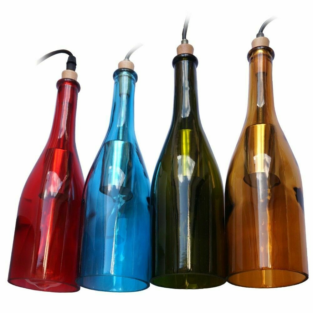 Vintage Retro Wine bottle Ceiling Pendant Light Lamp Shade Chandelier