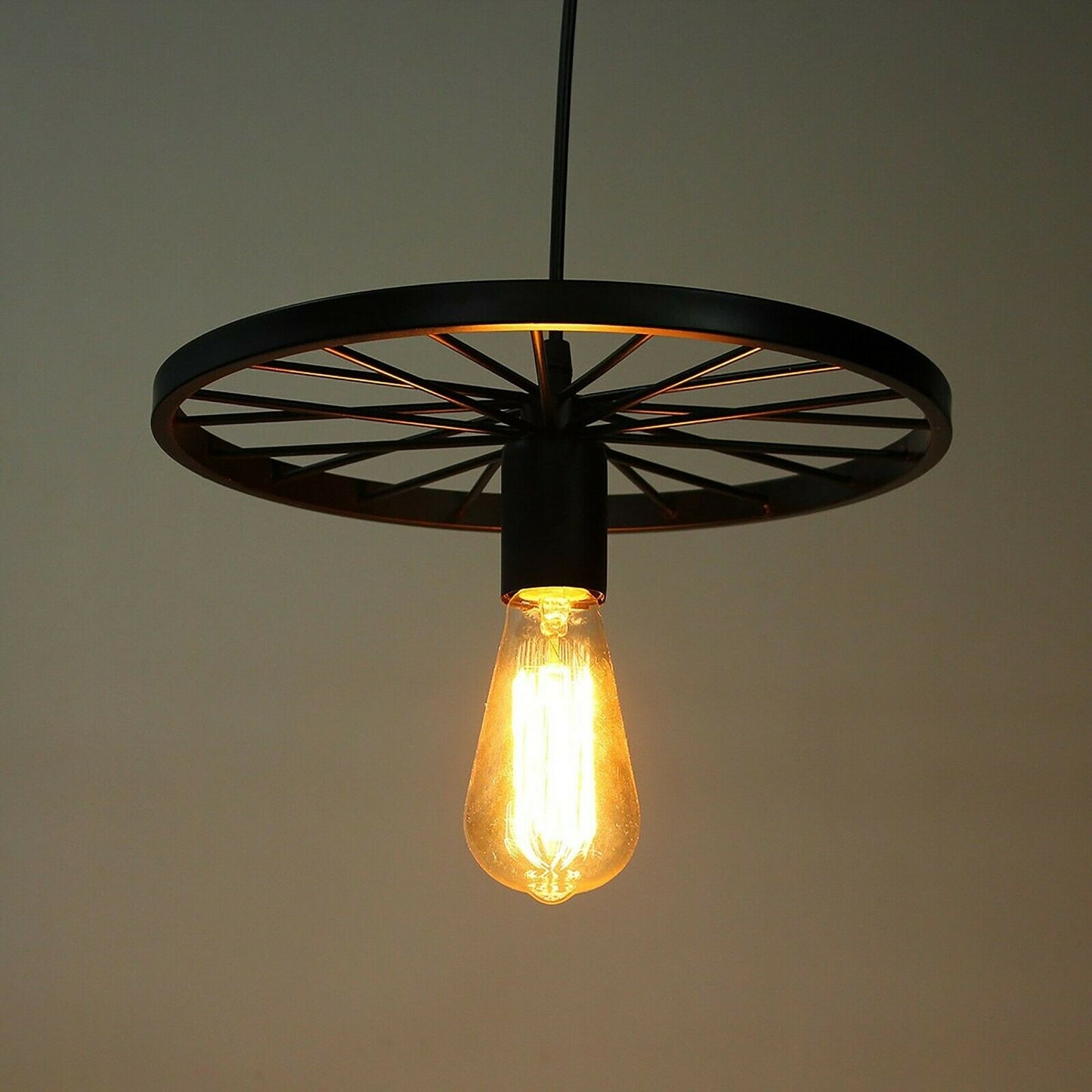 Modern Industrial Retro Pendant Lamp Ceiling Light Wheel Light for