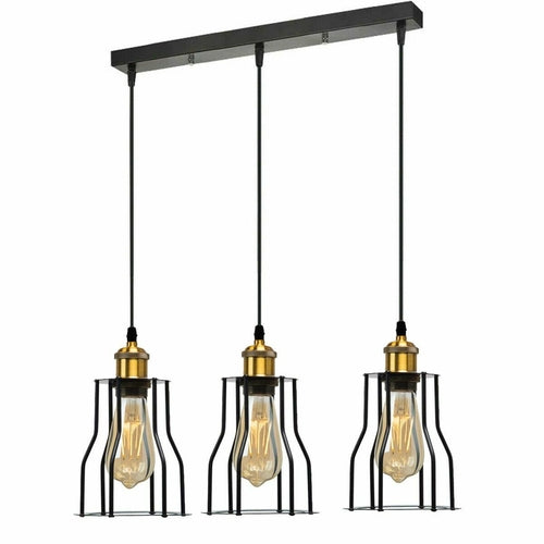 Modern 3-Wire Cage Ceiling Pendant Light~1422