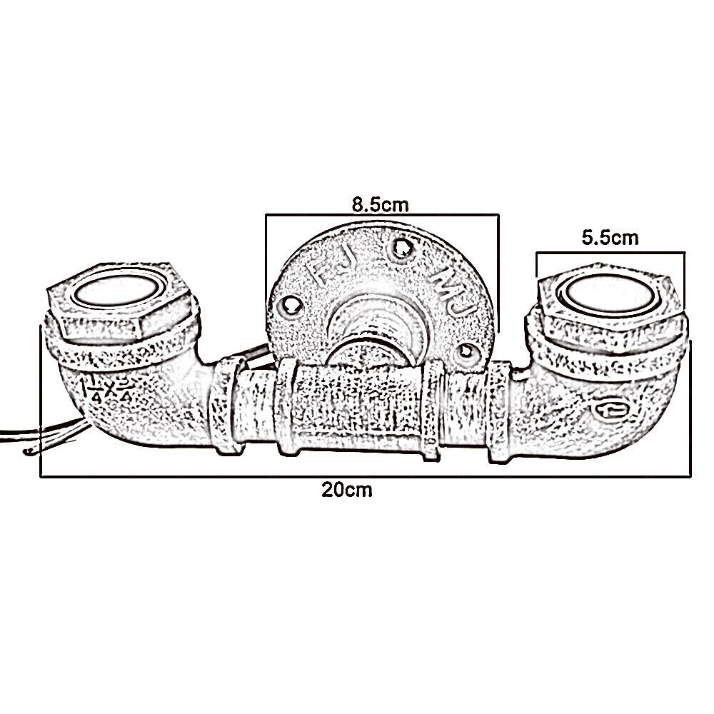 Vintage Industrial Sconce Loft Various colours Water Pipe Wall Light