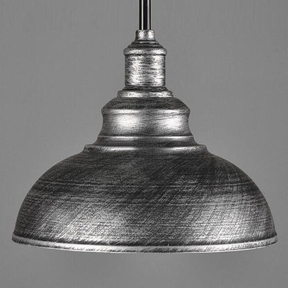 Brushed Silver Ceiling Pendant Retro Lamp Industrial Loft