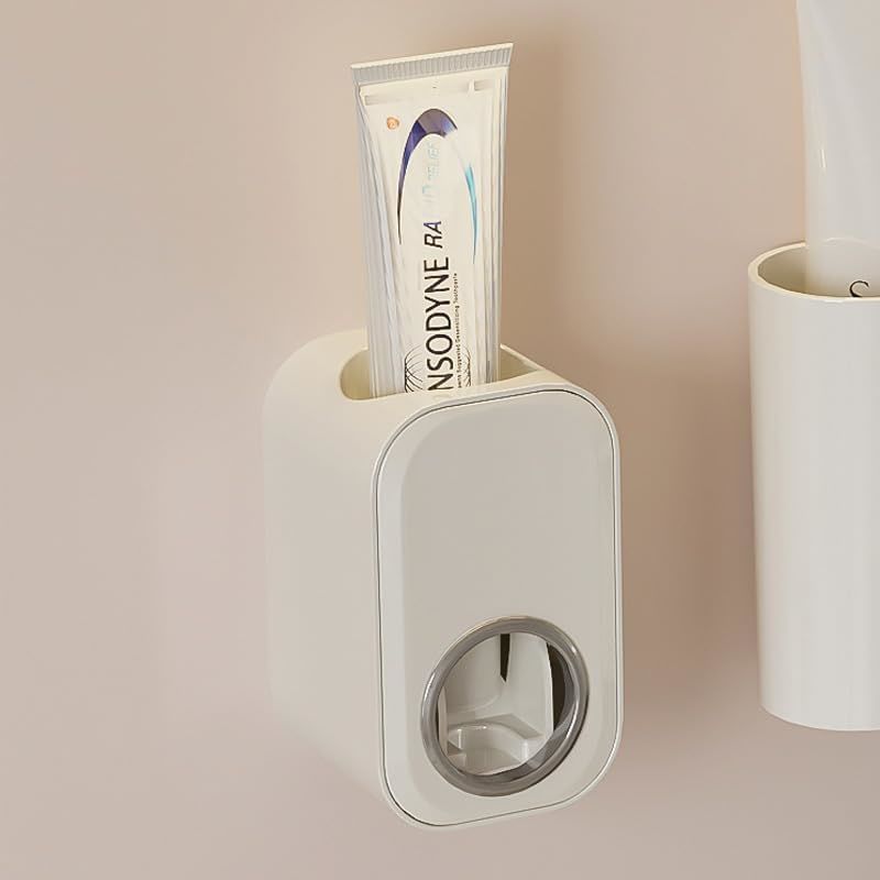 Tooth Brush Holder for Bathroom Cups and Toothpaste Dispenser