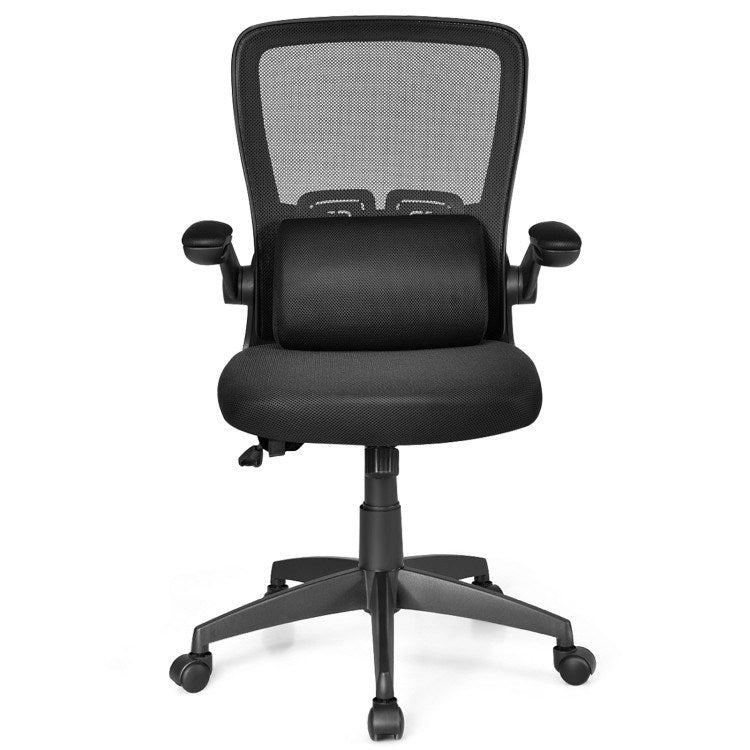 Ergonomic Desk Chair with Lumbar Support and Flip-up Armrest