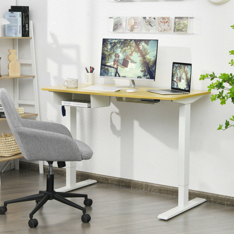 48-Inch Electric Standing Adjustable Desk with Control Panel and USB Port