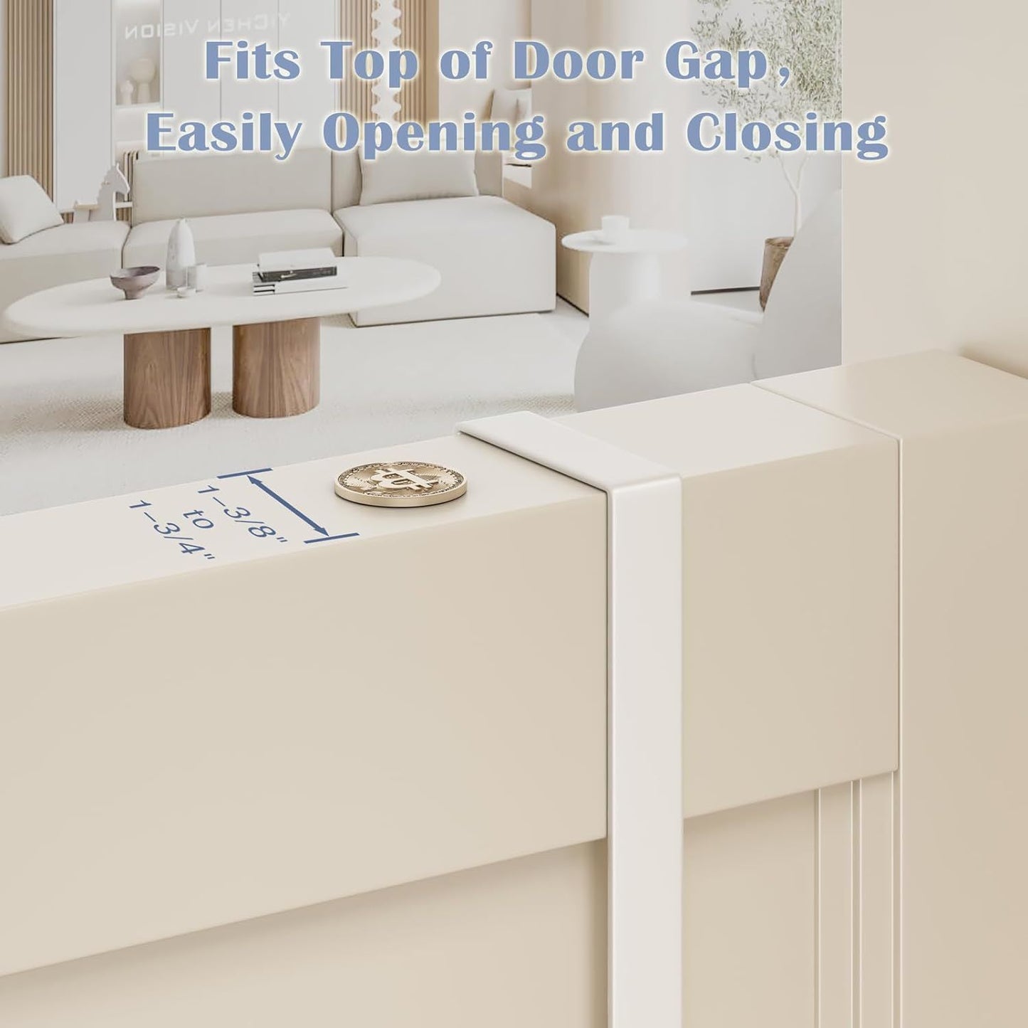 Over The Door Hooks Door Hanger Fit for 1-3/8" to 1-3/4" Standard Doors