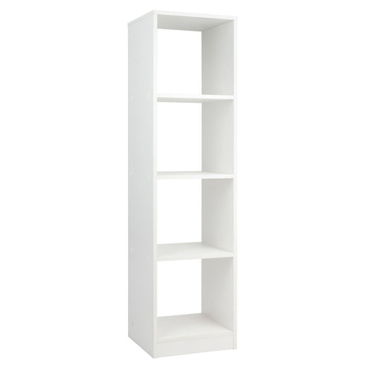 5 Tiers 4-Cube Narrow Bookshelf with 4 Anti-Tipping Kits