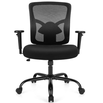 Height Adjustable Executive Chair Computer Desk Chair with Metal Base