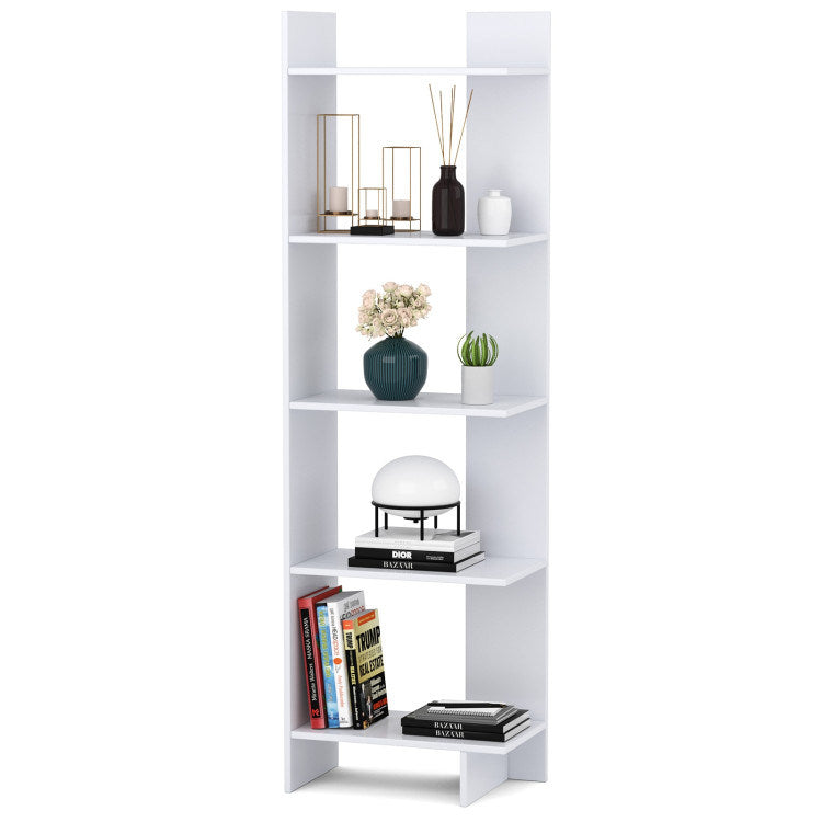 5-tier Freestanding Decorative Storage Display Bookshelf