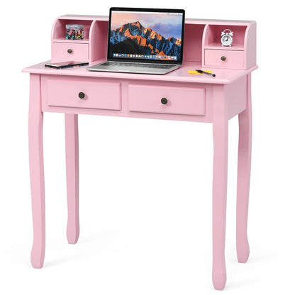 Removable Floating Organizer 2-Tier Mission Home Computer Vanity Desk