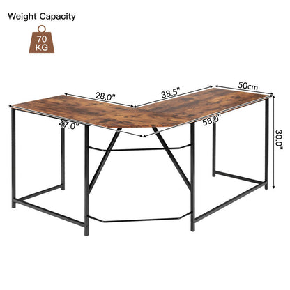 L Shaped Corner Home Office Computer Desk Home