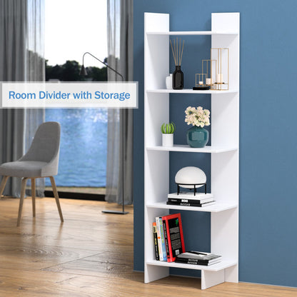 5-tier Freestanding Decorative Storage Display Bookshelf