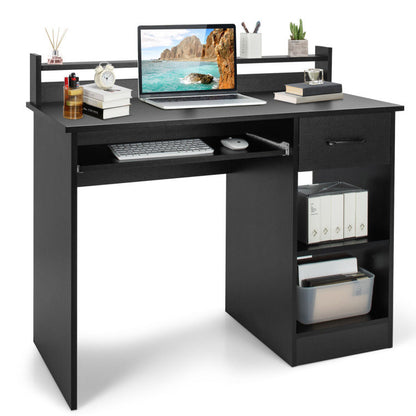 Study Laptop Table with Drawer and Keyboard Tray