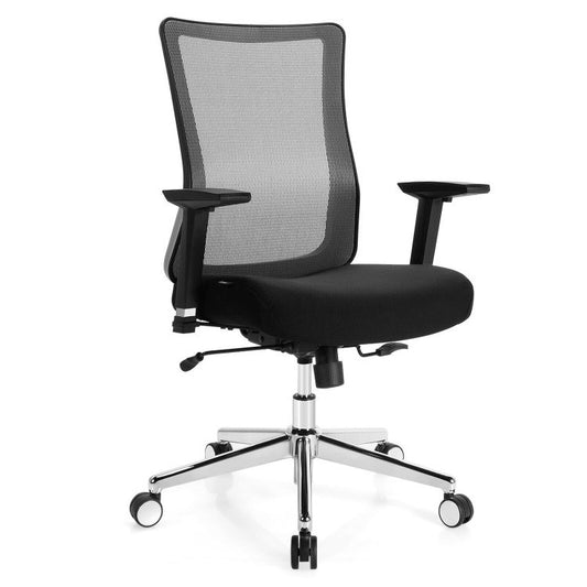 Ergonomic Mesh Office Chair Sliding Seat Height Adjustable with Armrest