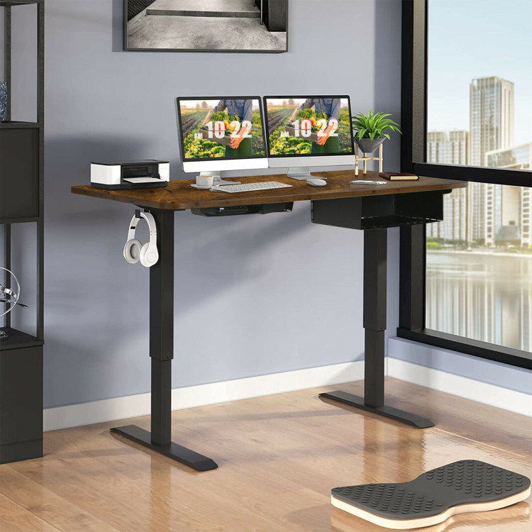 48-inch Electric Height Adjustable Standing Desk with USB Port