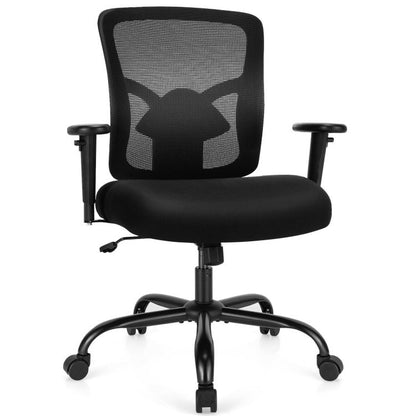 Height Adjustable Executive Chair Computer Desk Chair with Metal Base