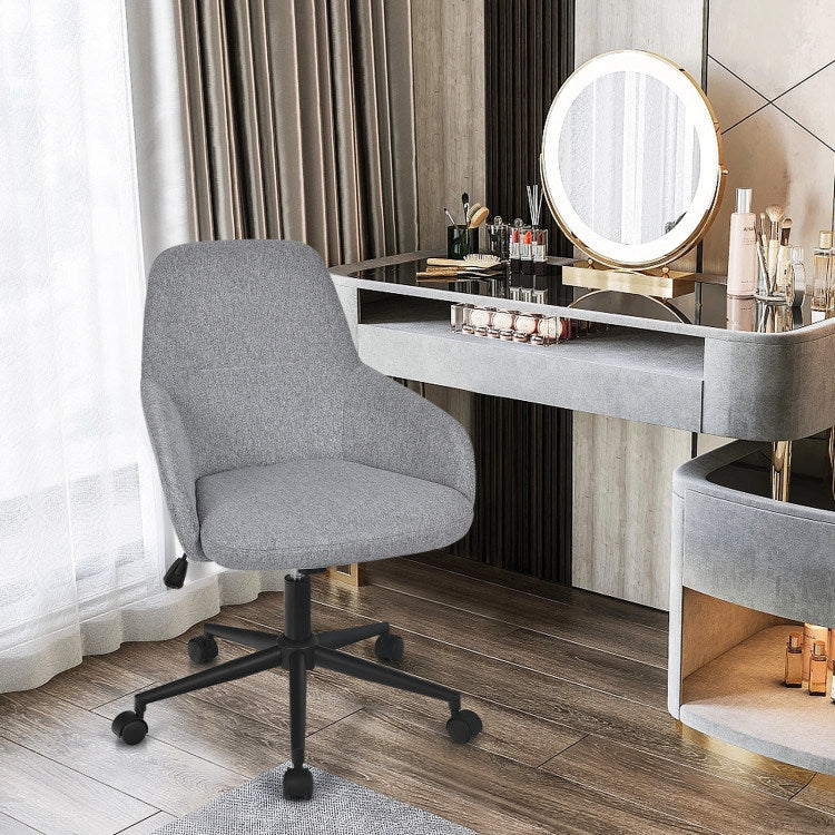 Fabric Home Office Chair with Rocking Backres