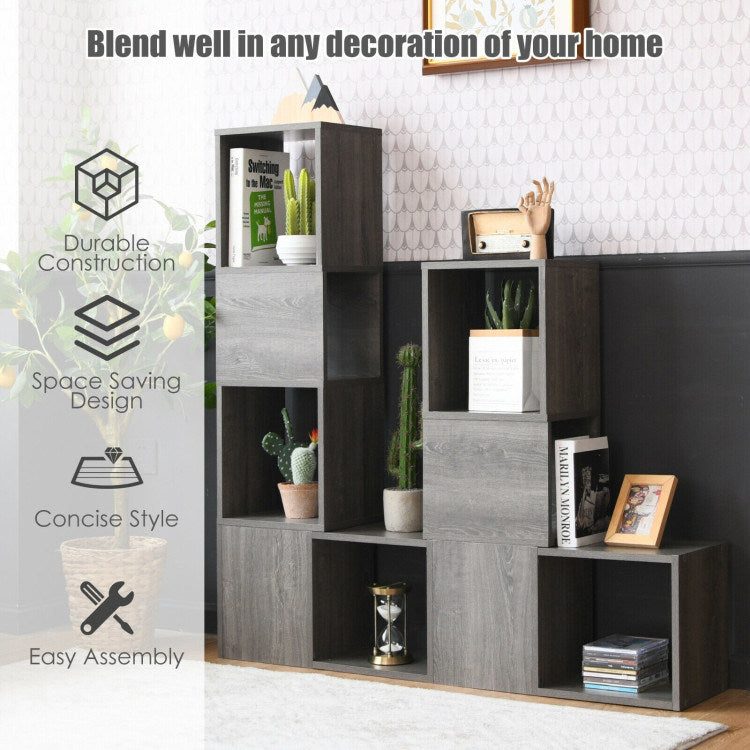 DIY Free Combination Wooden Cube Bookcase for Home Office