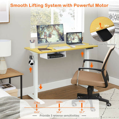 48-Inch Electric Standing Adjustable Desk with Control Panel and USB Port