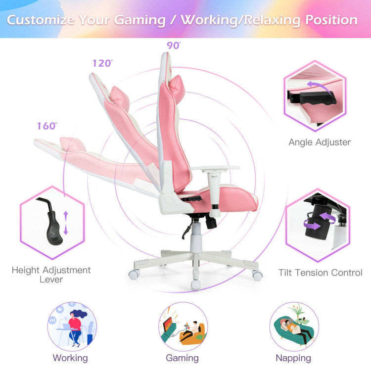 Ergonomic High Back Computer Desk Chair with Headrest and Lumbar Support