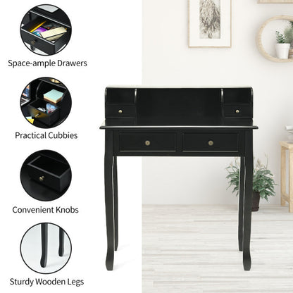 Removable Floating Organizer 2-Tier Mission Home Computer Vanity Desk