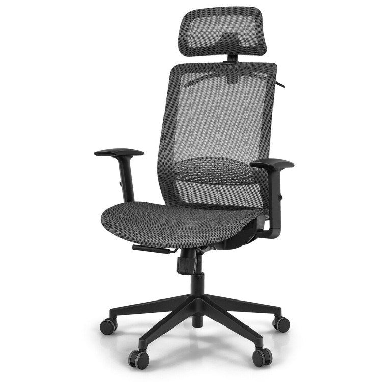 18 Inch to 22.5 Inch Height Adjustable Ergonomic High Back Mesh Office Chair Recliner Task Chair with Hanger