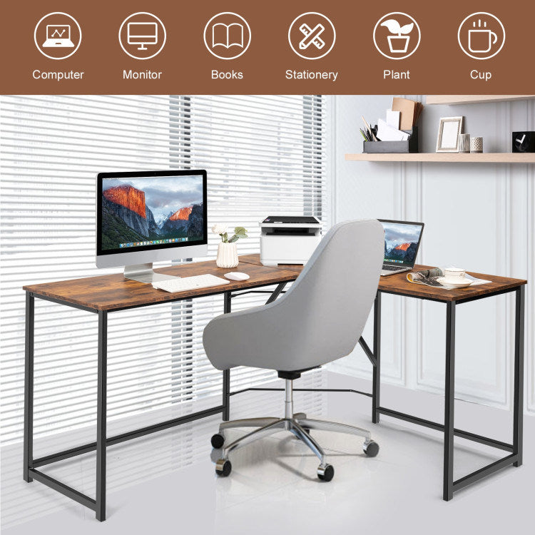 L Shaped Corner Home Office Computer Desk Home