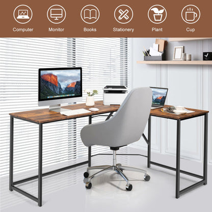 L Shaped Corner Home Office Computer Desk Home