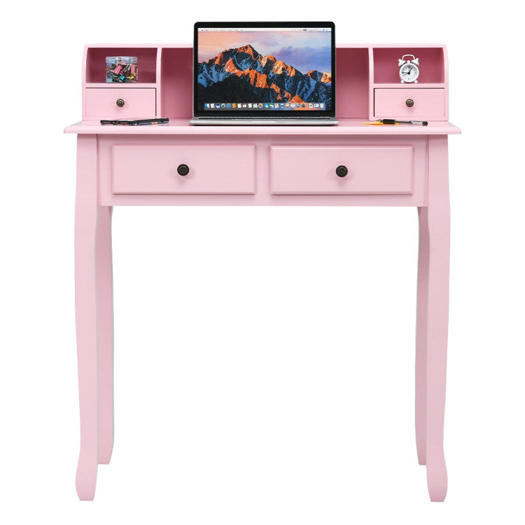 Removable Floating Organizer 2-Tier Mission Home Computer Vanity Desk