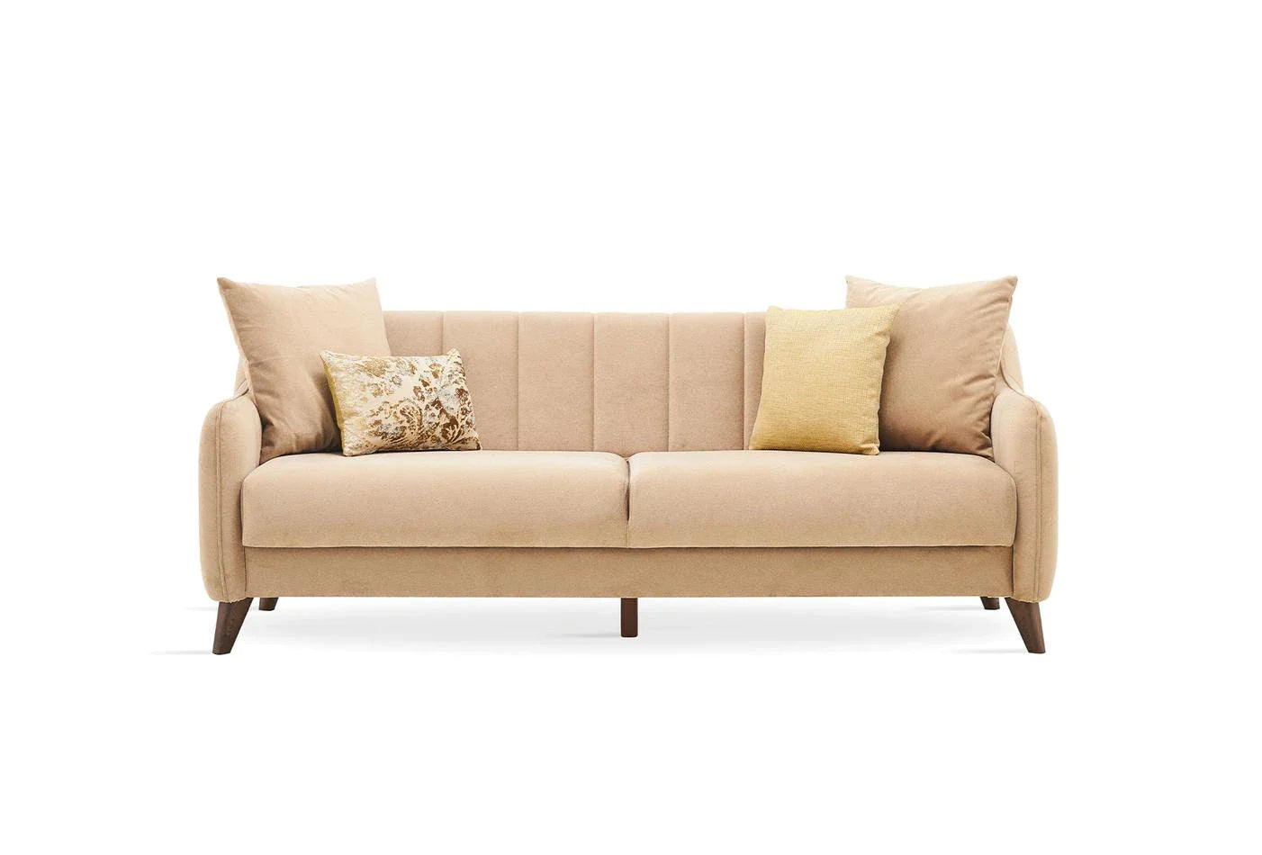 Enza Collection Fabia Upholstered 3 Seat Sofa Bed With Storage