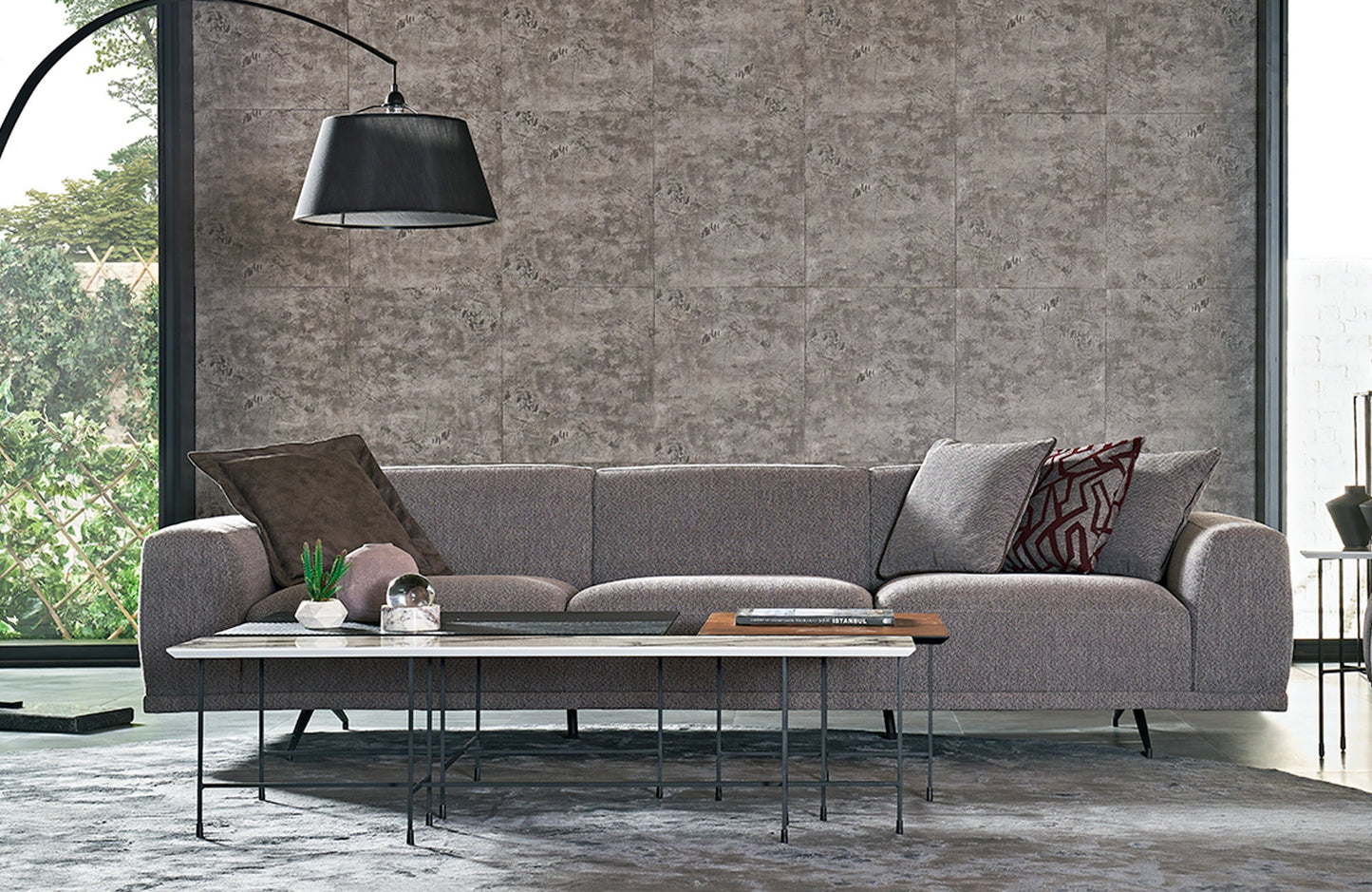 Enza Collection Giorno Upholstered 4 Seat Sofa